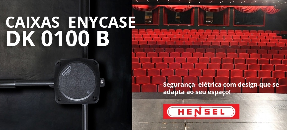 Caixas Hensel ENYCASE DK 0100 B - em PRETO