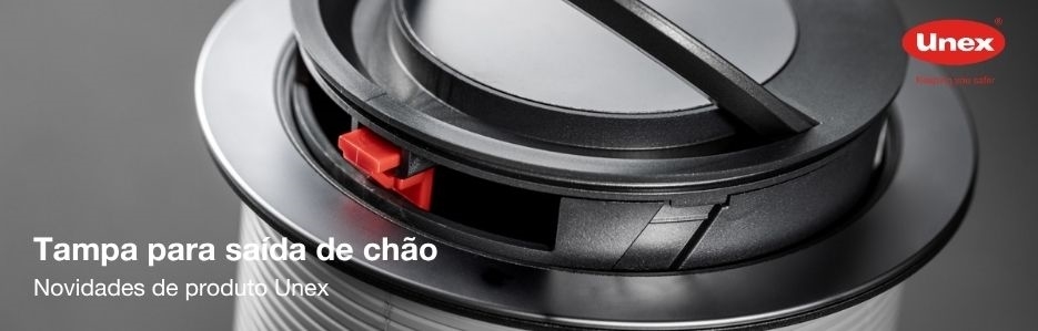 Nova tampa para saída de chão 52 da Unex