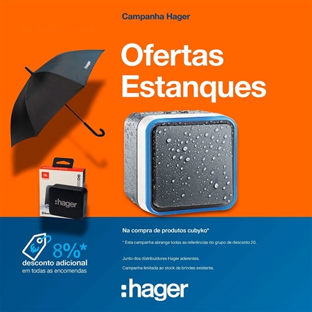 Logo do fornecedor Campanha   |   HAGER   |   2024-02   |  Aparelhagem Estanque Cubyko