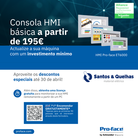 Logo do fornecedor Campanha   |   SCHNEIDER   |   2025-04   |   Consola HMI Pro-face ET6000
