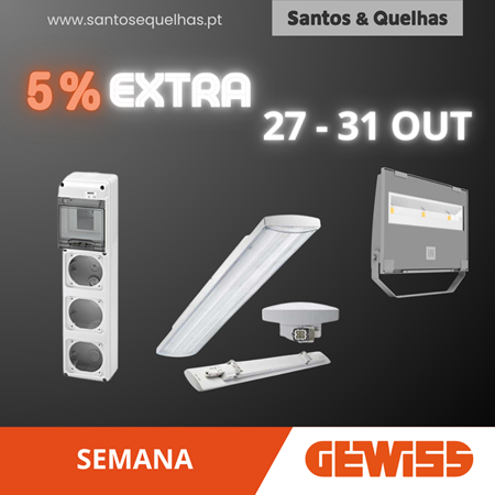 Logo do fornecedor Campanha   |   GEWISS   |   2025-10   |   Semana da Marca